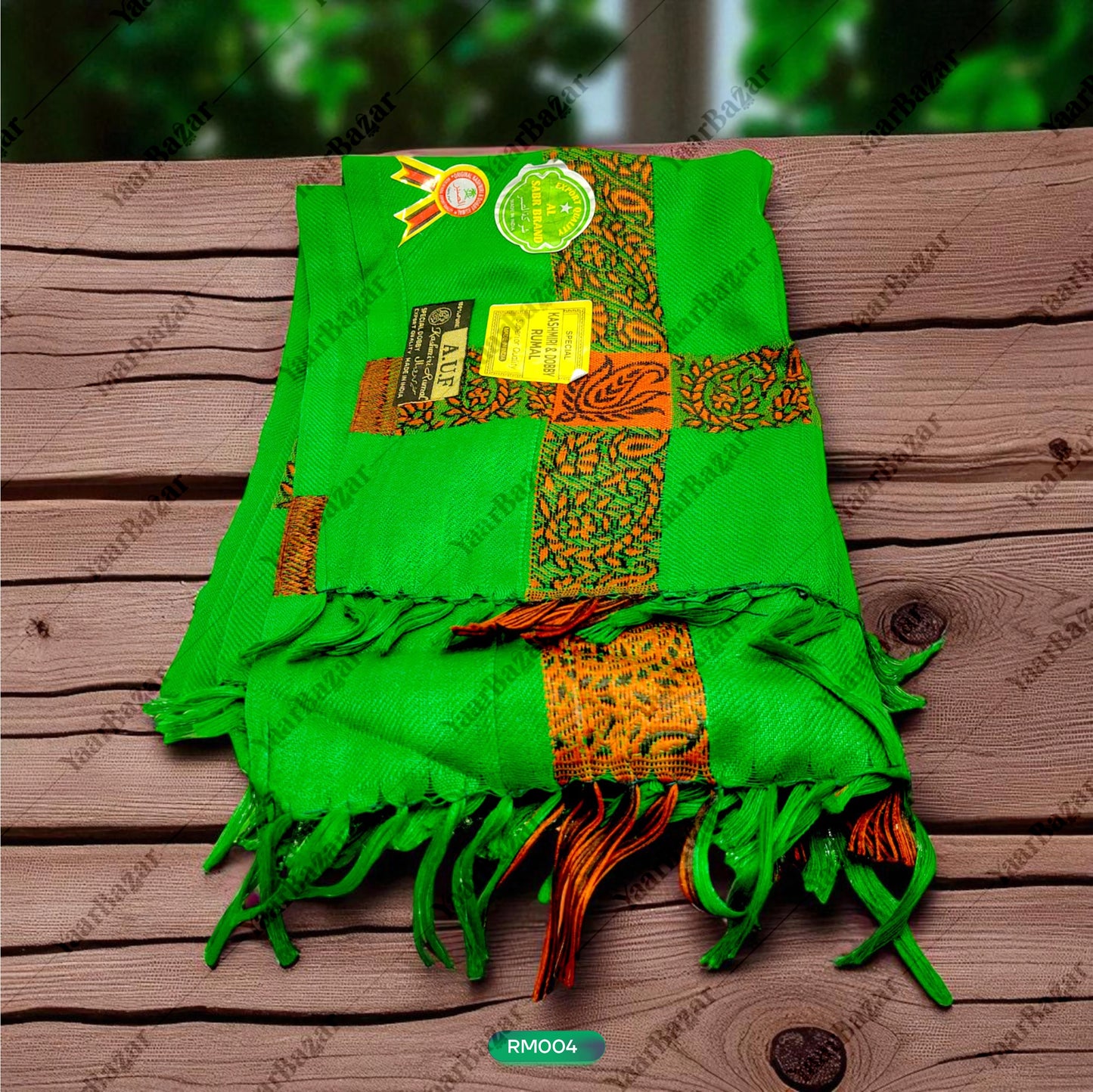 Solid Wool Shawl for Men & Women (Green)