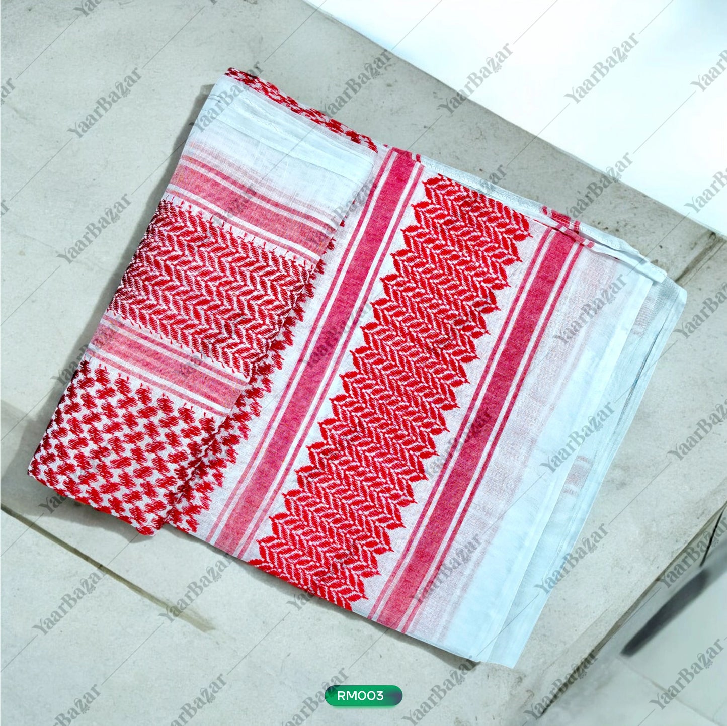Graphic Print Cotton Blend Men Scarf |Rumal