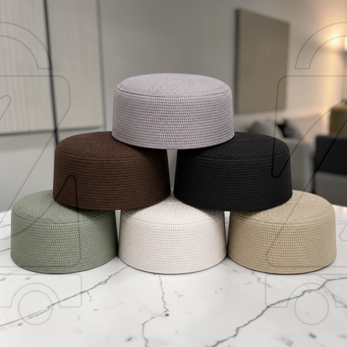 JJ Premium Spiral Prayer Topi