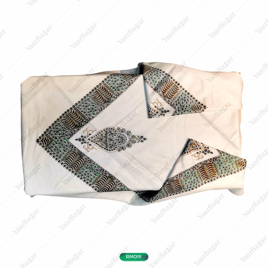 Classic Border Design Woolen Rumal