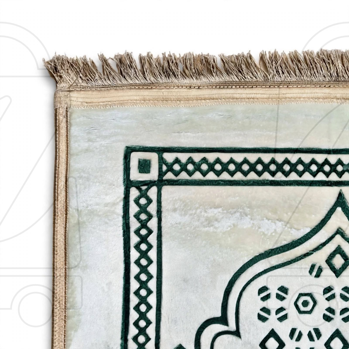 Turkish Floral Mehrab Velvet Prayer Janamaz