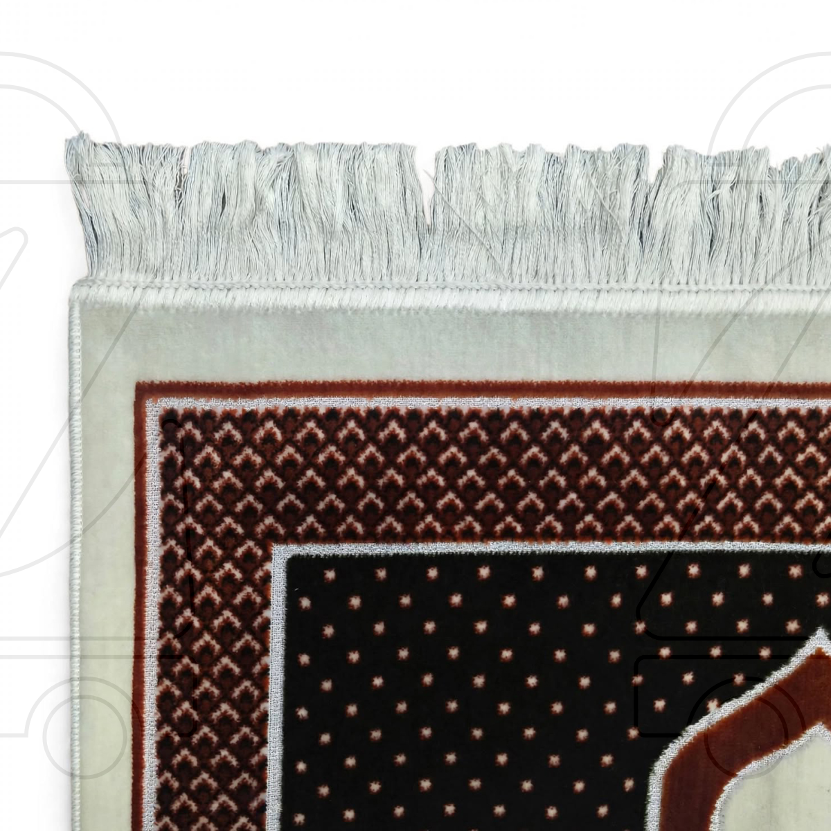 Turkish Nalain Arch Star Jaali Prayer Janamaz