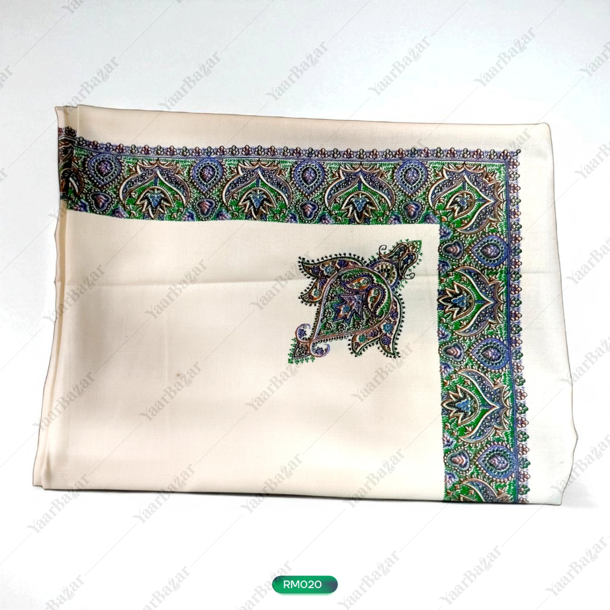 Classic Kashmiri Motif Rumal