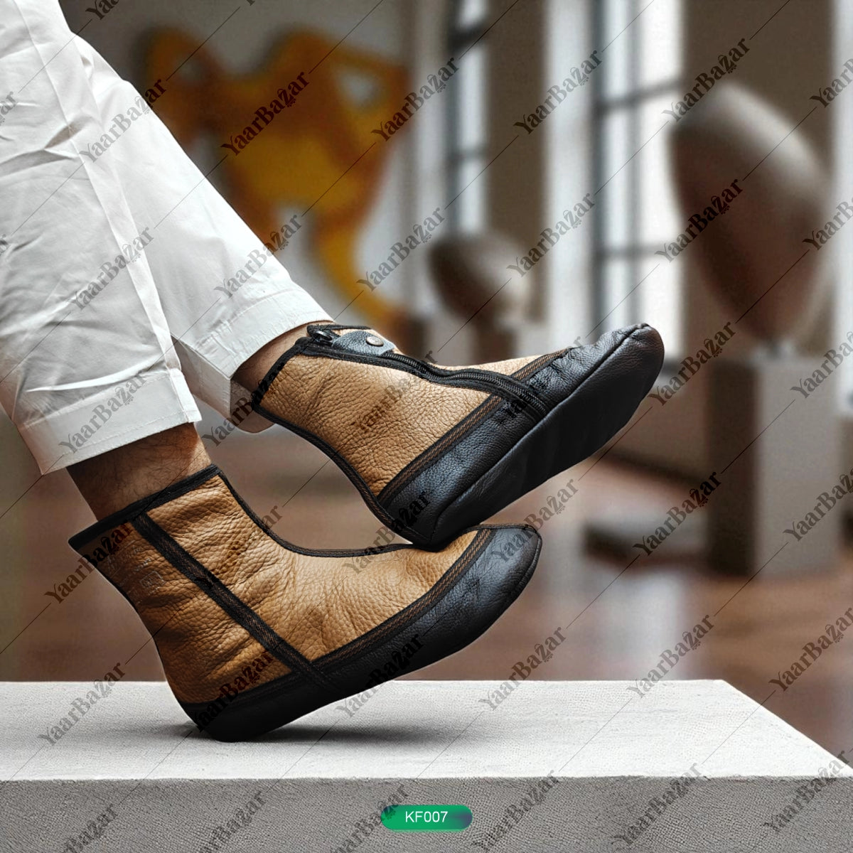 Winter Leather Unisex Khuffain Socks | Soft & Breathable