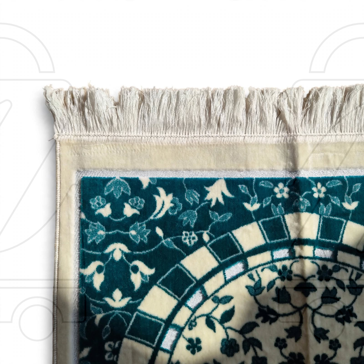 Turkish Black Royal Soft Velvet Prayer Janamaz