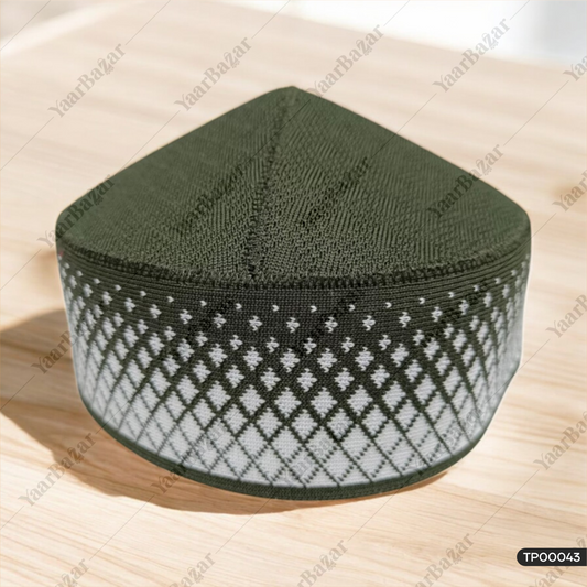 Polyester Mufti Islamic Topi | Muslim Prayer Cap