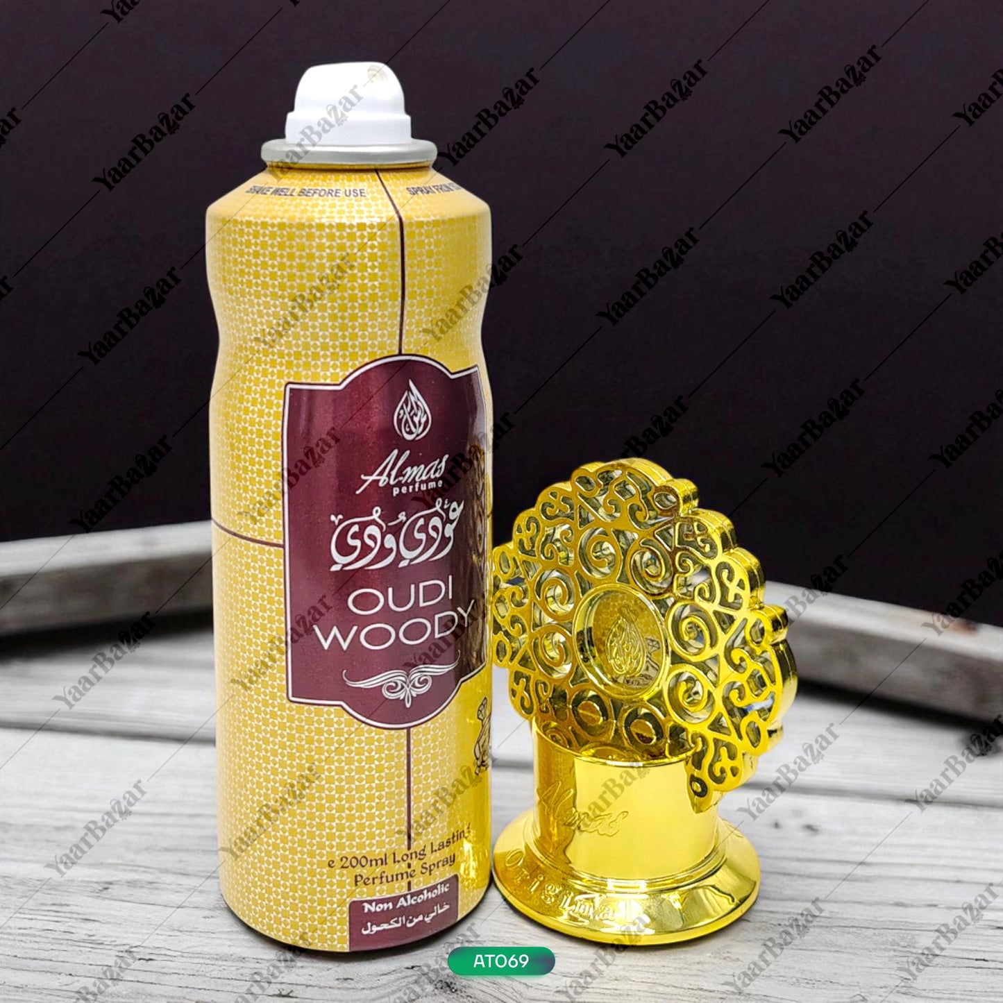 Oudi Woody Body Spray 200ML | Unisex Perfume by Almas