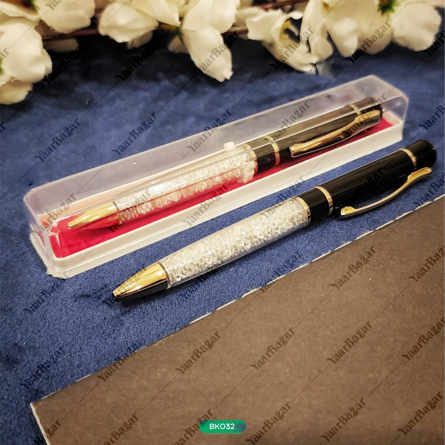 Elegant Crystal Single Ballpoint Pen