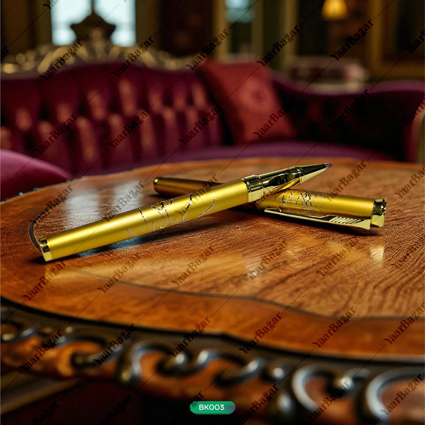 Zarqaa Elegant Gold Pen