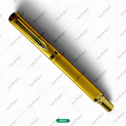 Triangular Shape Unique Design Designer NIB Shape Clip Metal Body Roller Ball Pen.