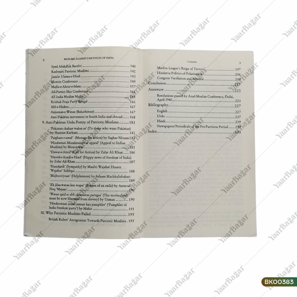 Muslims Against Partition of India