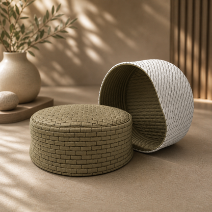 Chevron Weave Reversible Prayer Topi