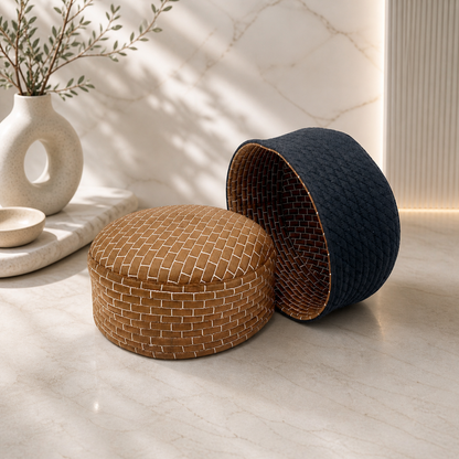 Chevron Weave Reversible Prayer Topi