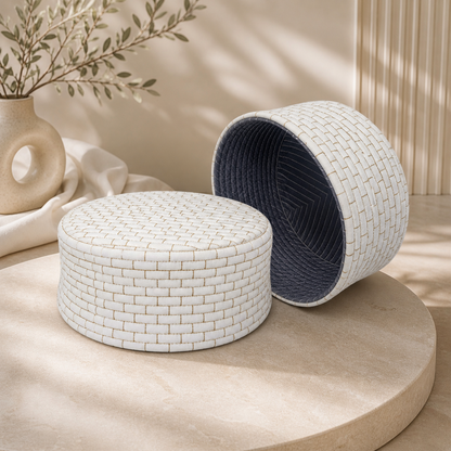 Chevron Weave Reversible Prayer Topi