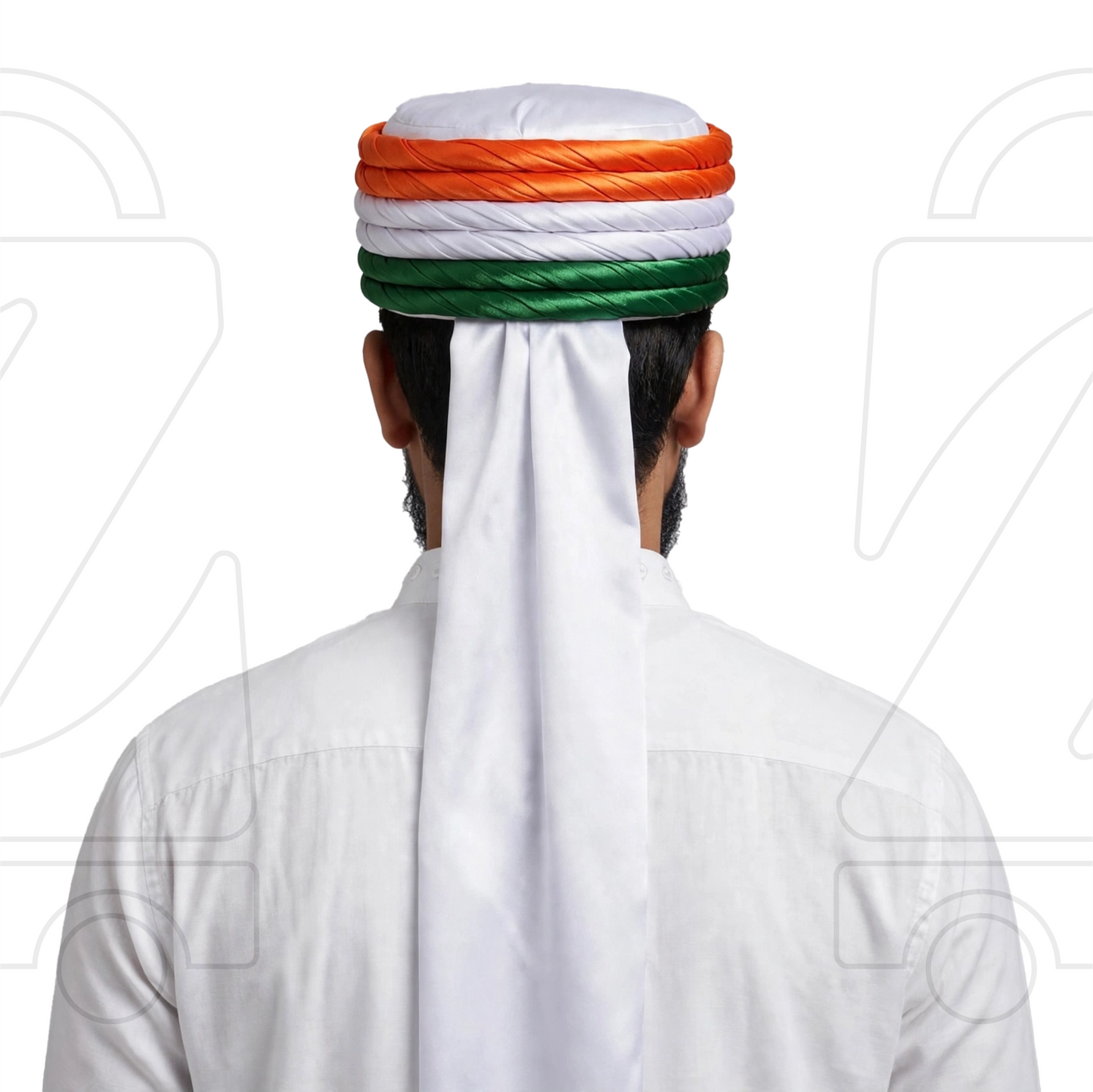 Premium Tricolor Islamic Imama