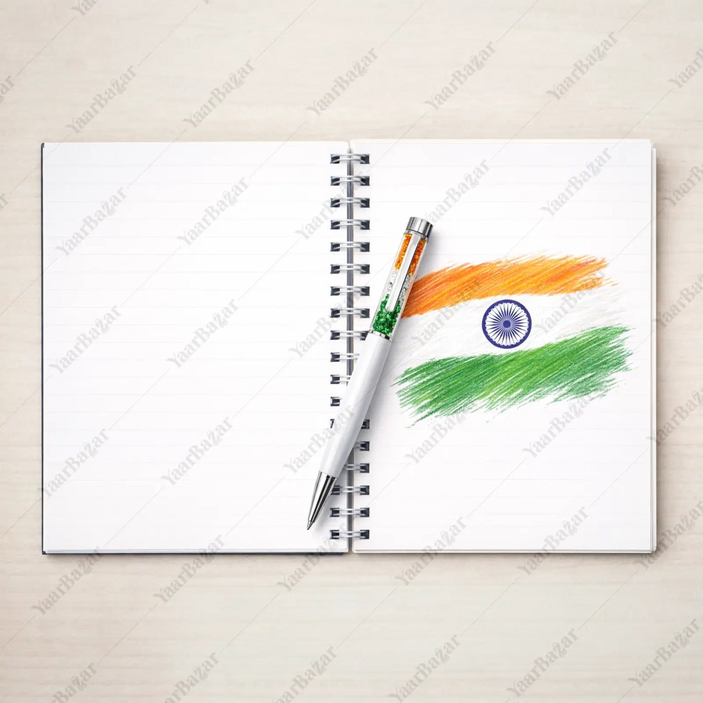 Custom Name Crystal Tri Color Pen