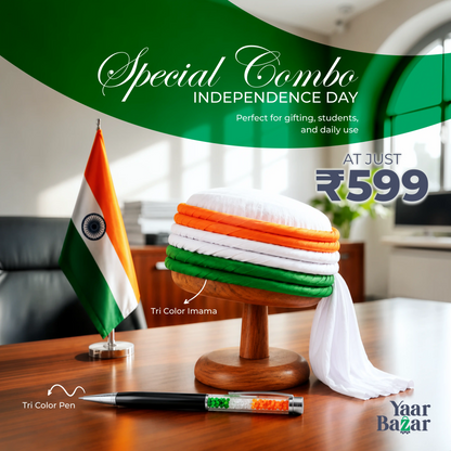Independence Day Special Combo | Tri Color Imama + Tri Color Pen