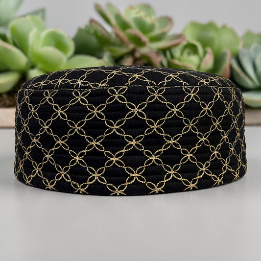 Diamond Pattern Dual Side Prayer Topi for Men