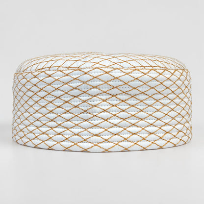 Diamond Pattern Dual Side Prayer Topi for Men