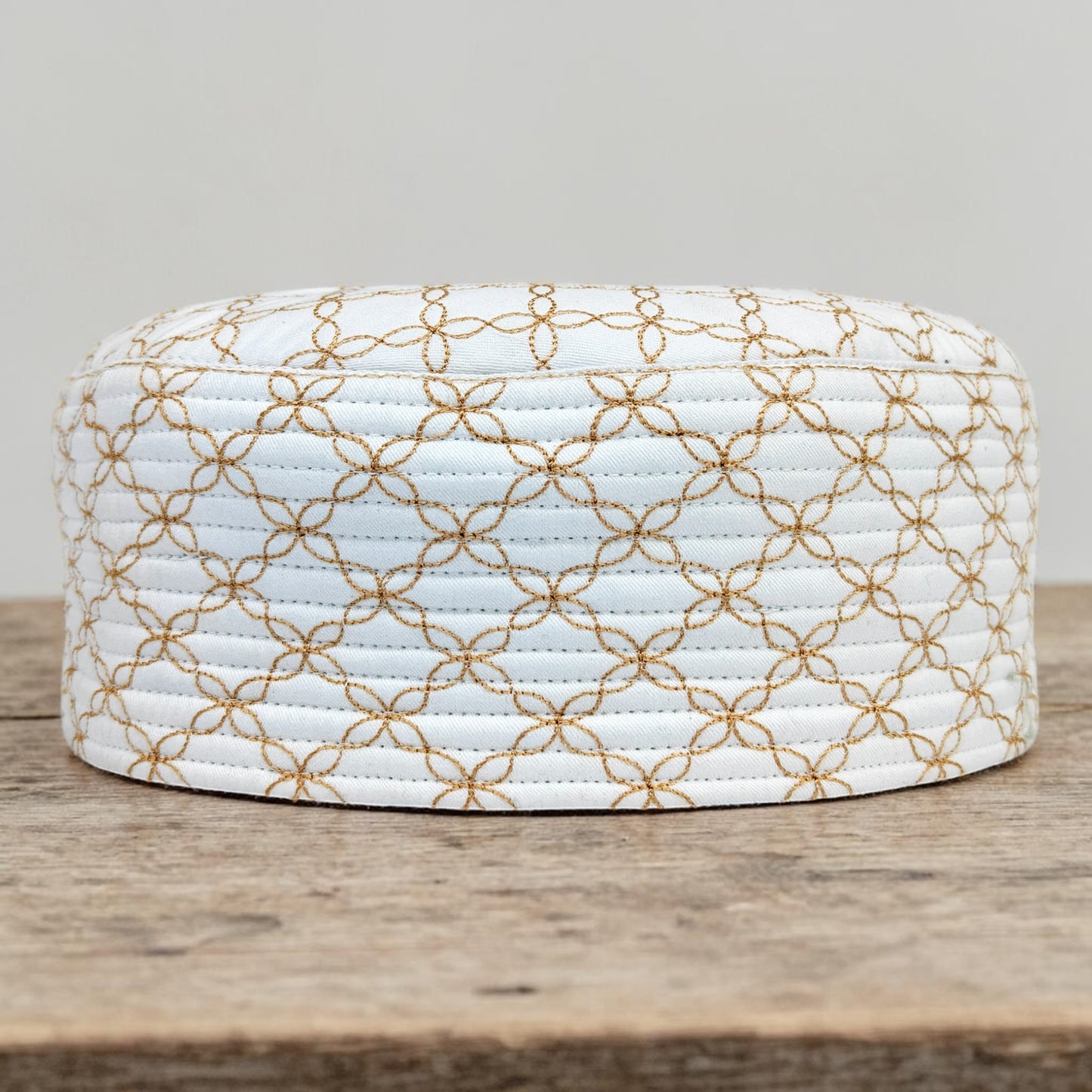 Diamond Pattern Dual Side Prayer Topi for Men