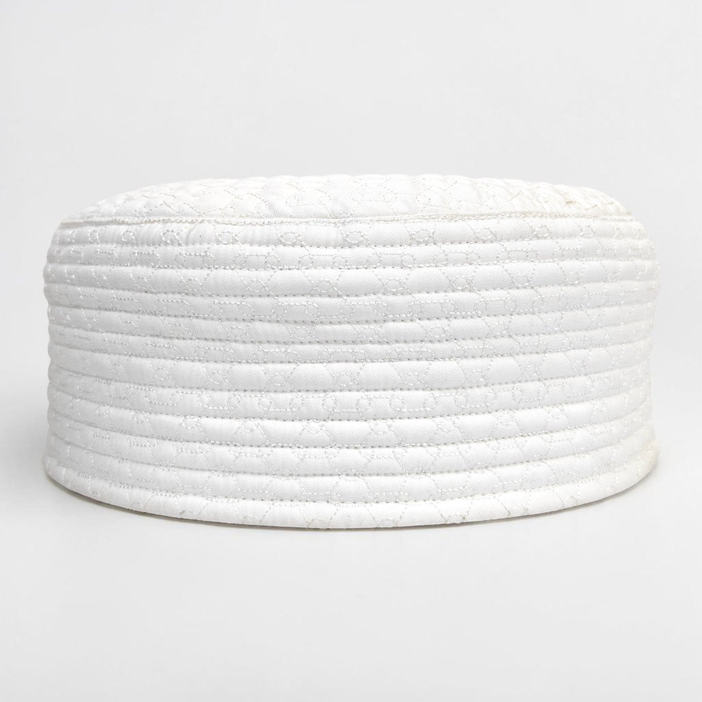 GeoWeave Reversible Prayer Topi | Dual Design Geometric & Chevron Stitch Namaz Cap