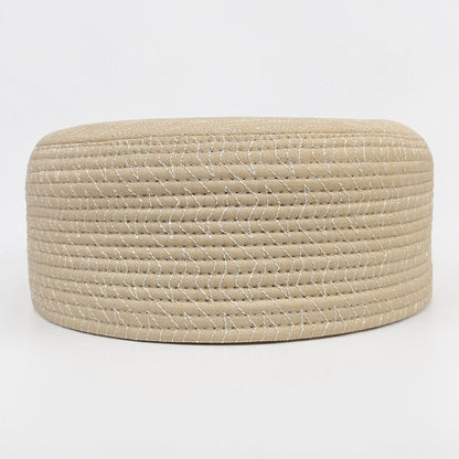 LineCraft Reversible Prayer Cap – 2 Styles in 1 | (Beige & Brown)
