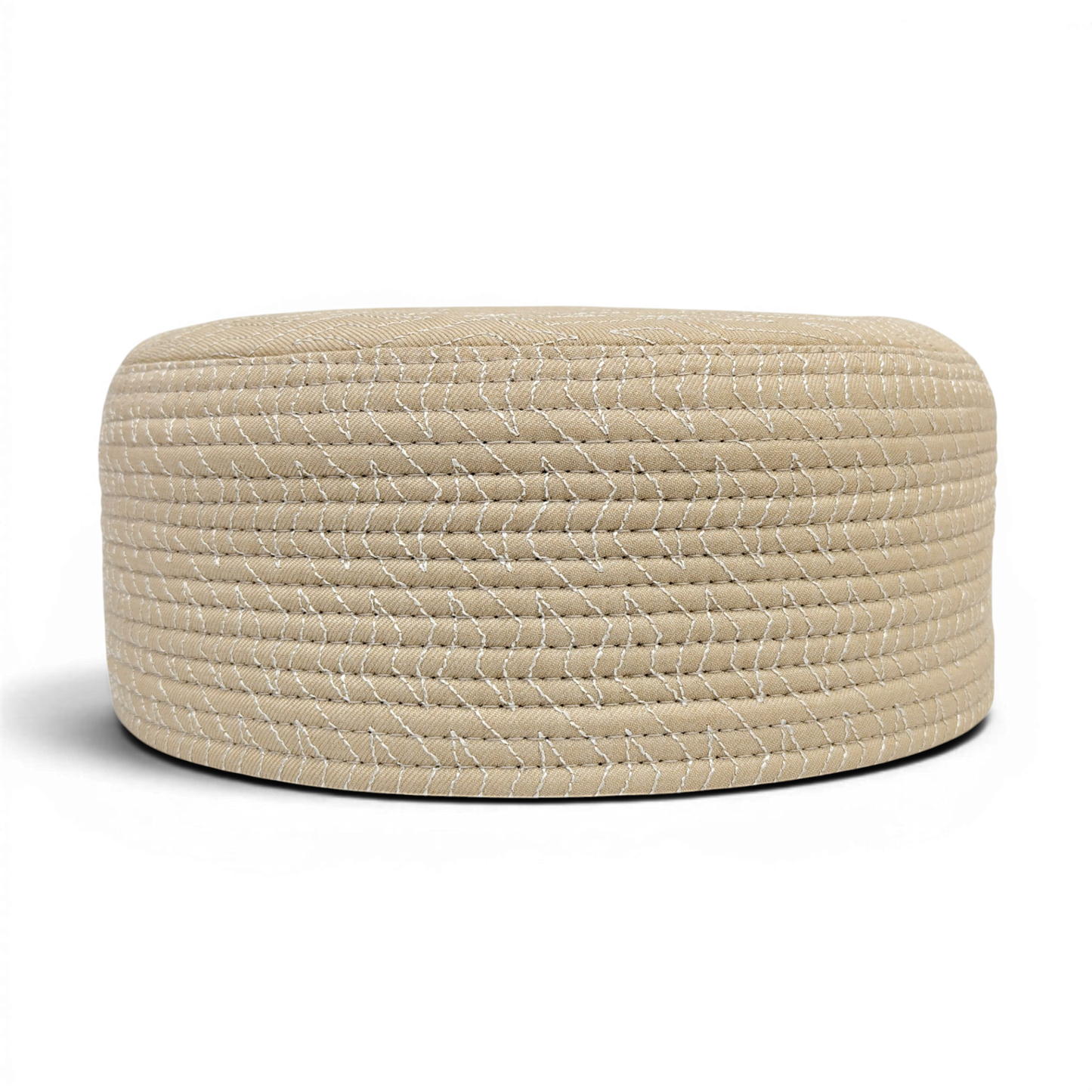 LineCraft Reversible Prayer Cap – 2 Styles in 1 | (Beige & Brown)
