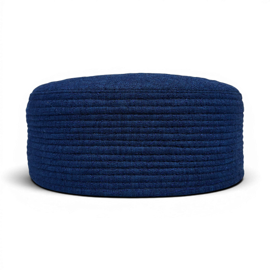 LineCraft Reversible Prayer Cap – Navy Blue & Grey