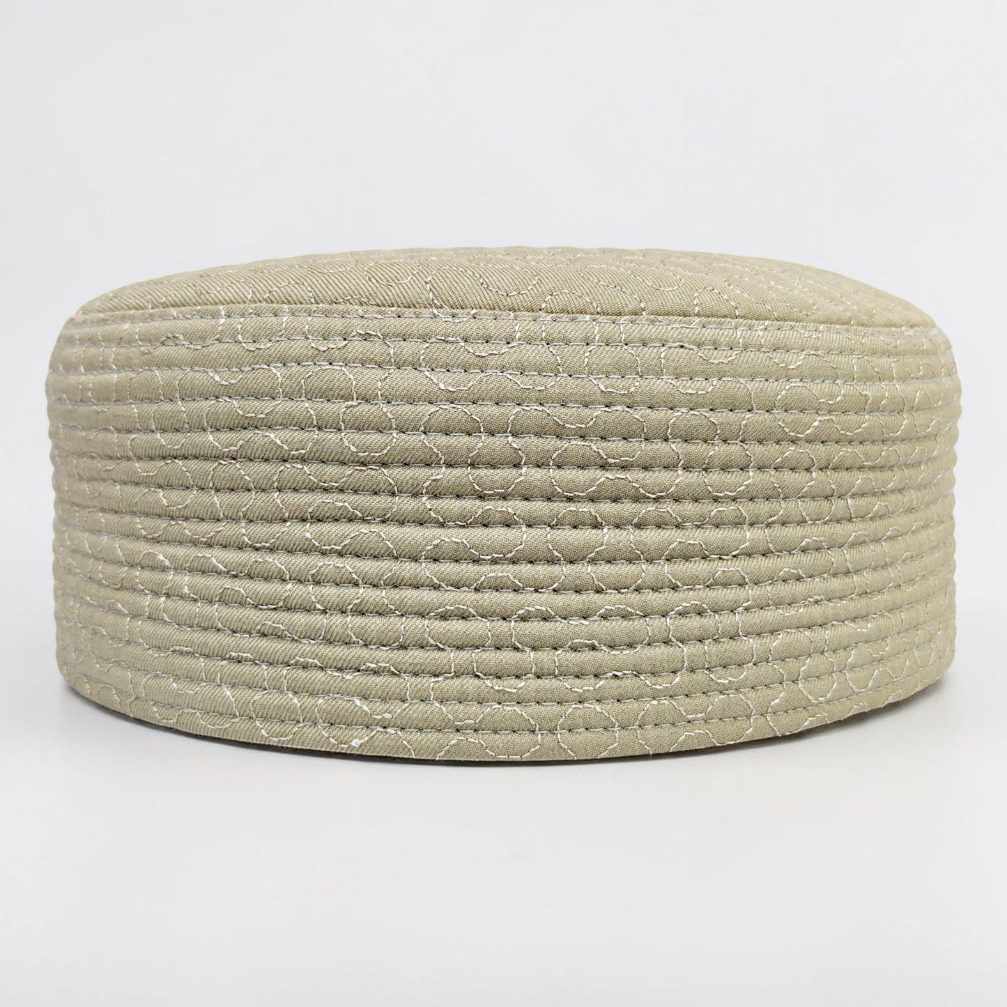 LineCraft Reversible Prayer Cap – Beige & Deep Blue
