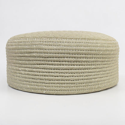 LineCraft Reversible Prayer Cap – Beige & Deep Blue