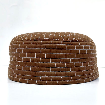 Chevron Weave Reversible Prayer Topi