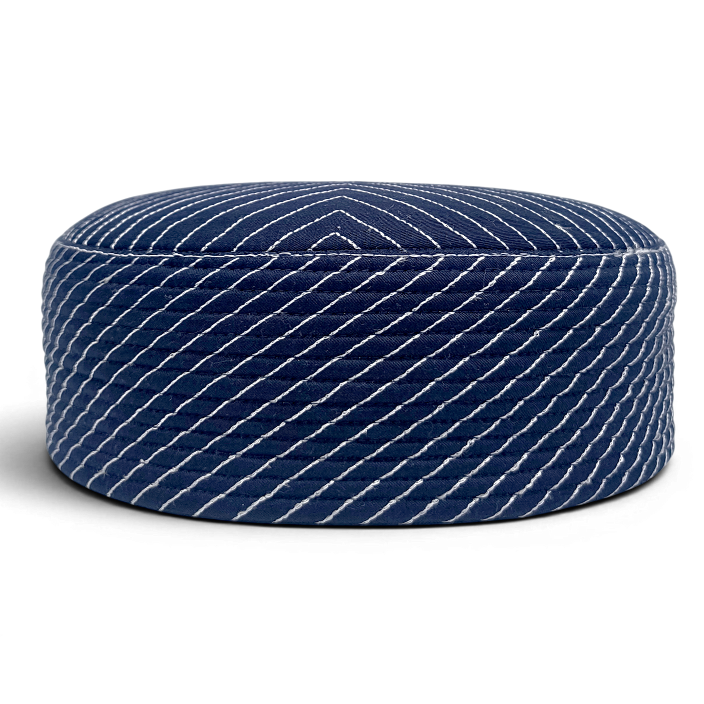 GeoWeave Reversible Prayer Topi | Dual Design Geometric & Chevron Stitch Namaz Cap