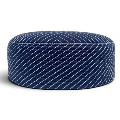GeoWeave Reversible Prayer Topi | Dual Design Geometric & Chevron Stitch Namaz Cap