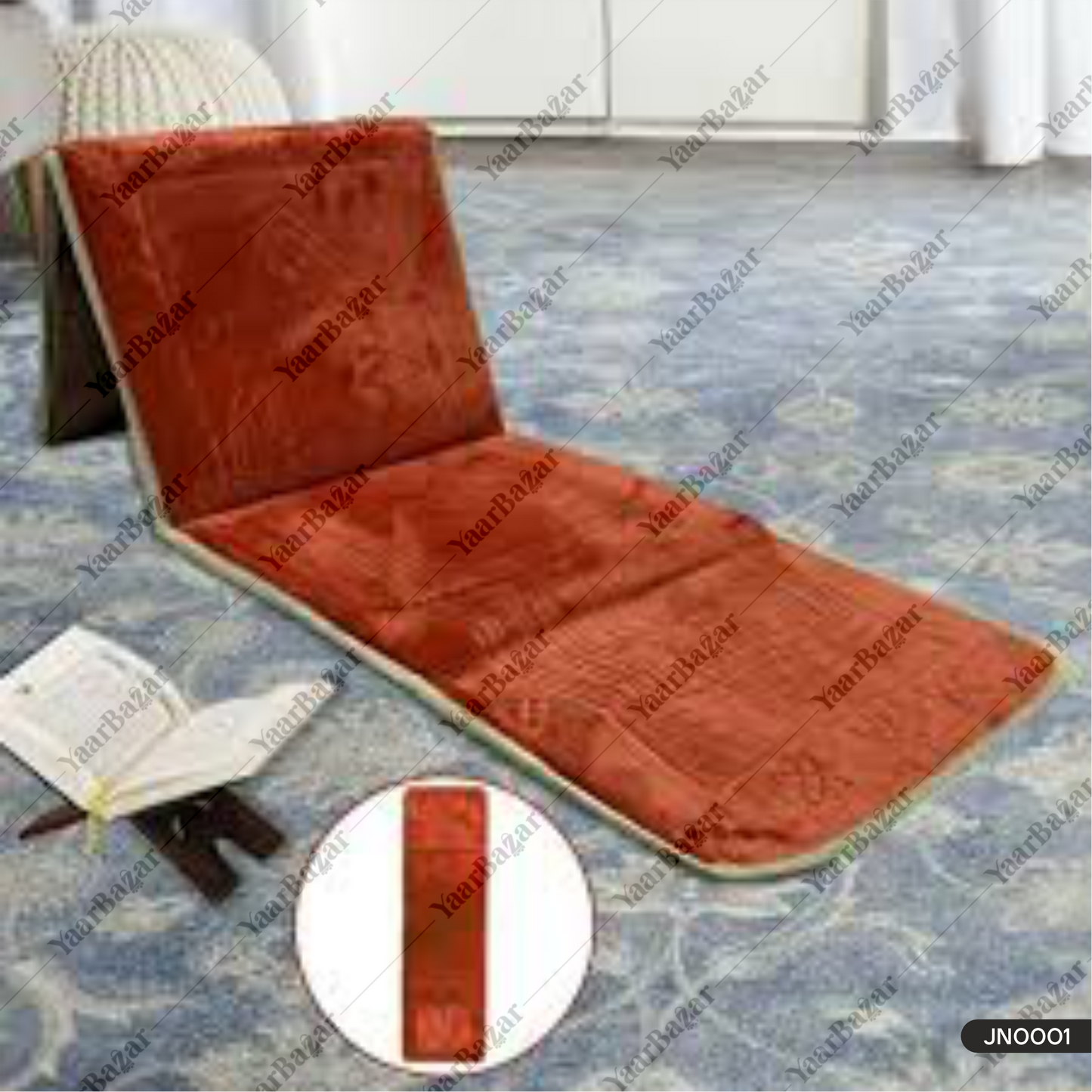 Foldable Meditation with backrest Janamaz