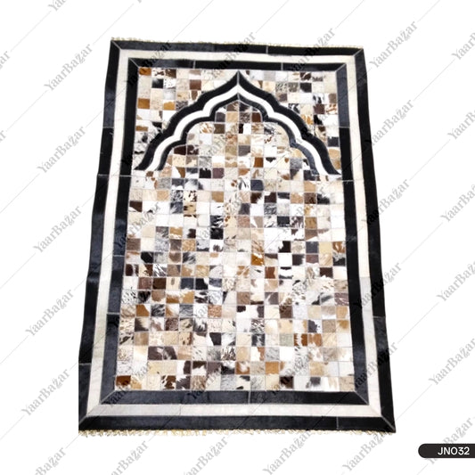 Pure Leather Janamaz with Natural Goat Hair