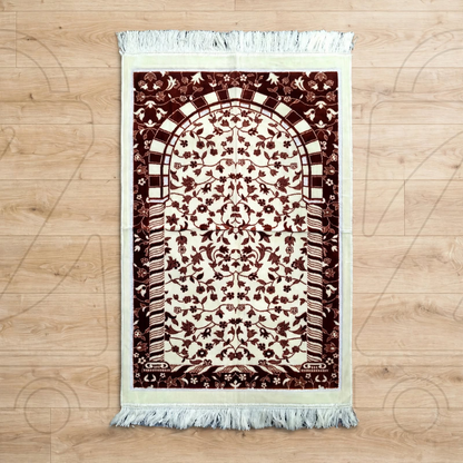 Turkish Black Royal Soft Velvet Prayer Janamaz