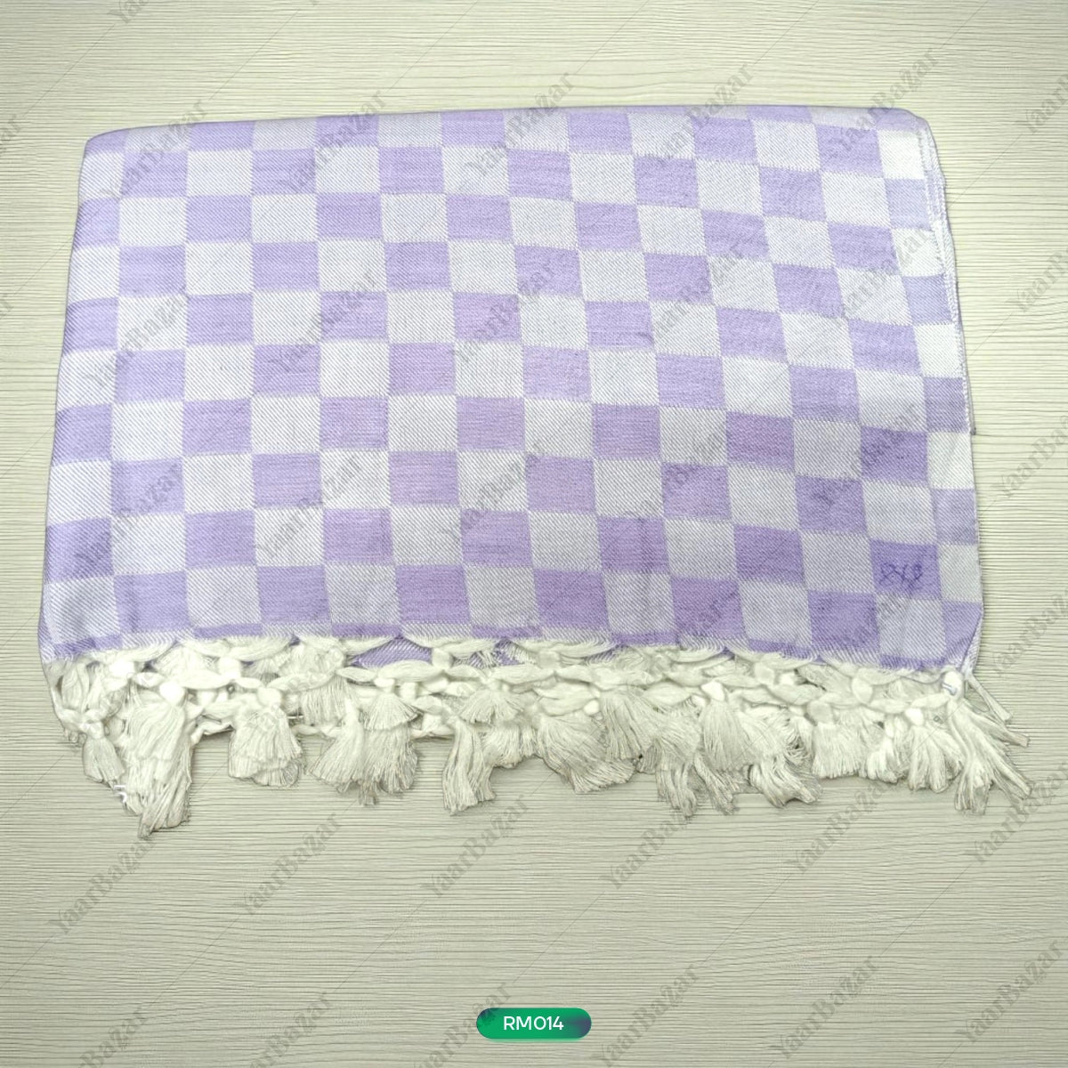Checkered Cotton Rumal with Tassels