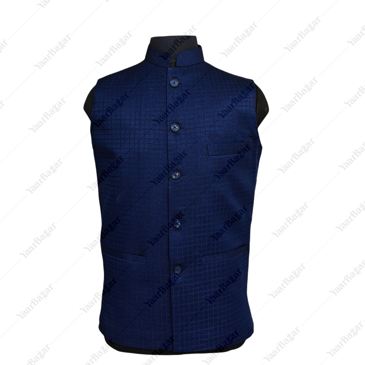 Royal Sapphire Nehru Waistcoat