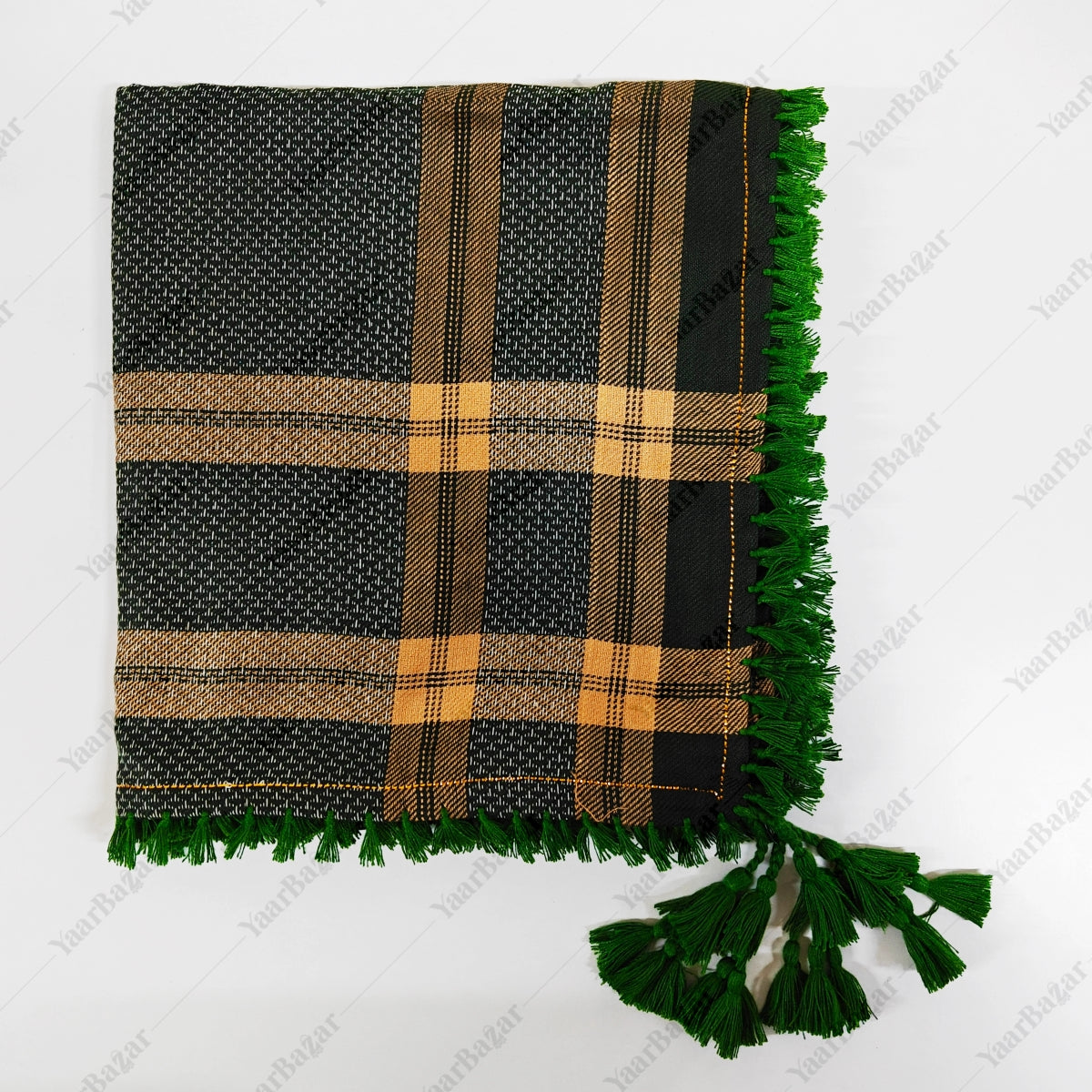 Checkered Cotton Rumal with Tassels