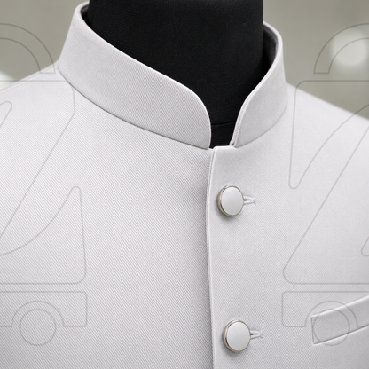 Nawabi Cut Sadri | Classic Band Collar Traditional Waistcoat