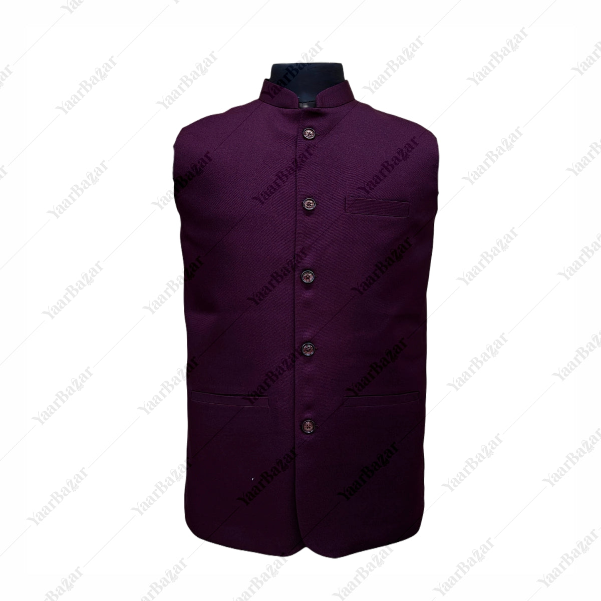 Royal Sapphire Nehru Waistcoat
