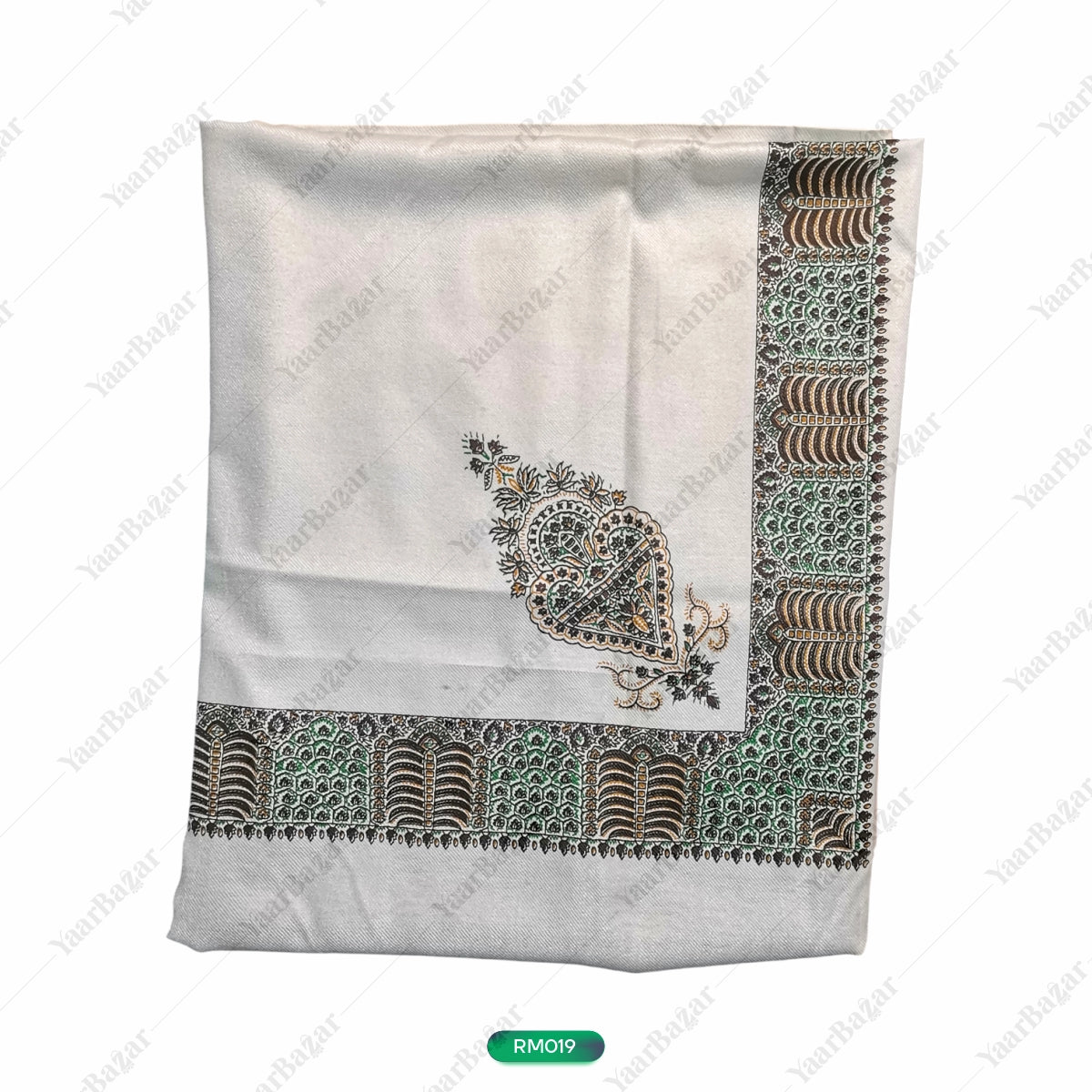 Classic Border Design Woolen Rumal