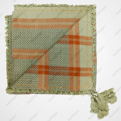 Checkered Cotton Rumal with Tassels