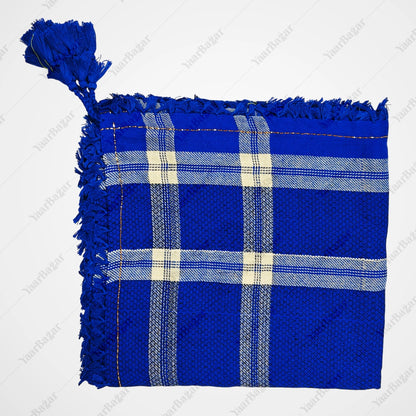 Checkered Cotton Rumal with Tassels