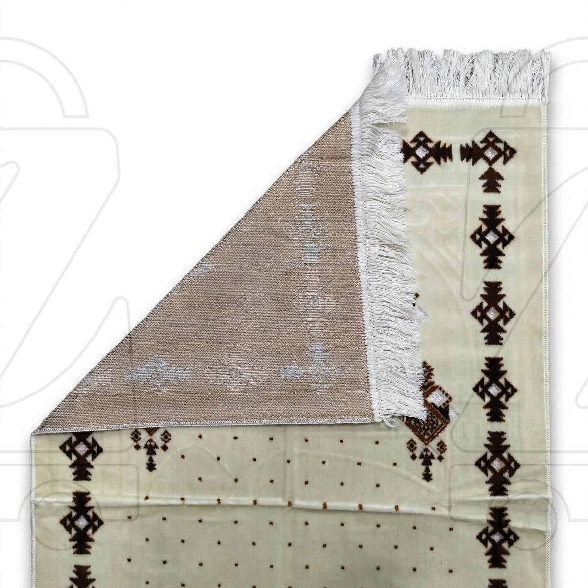 Turkish Lantern Design Soft Velvet Prayer Janamaz