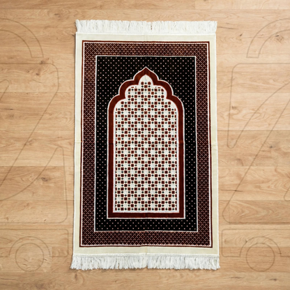 Turkish Nalain Arch Star Jaali Prayer Janamaz