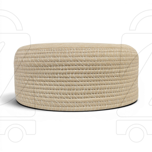 LineCraft Reversible Prayer Cap – 2 Styles in 1 | (Beige & Brown)