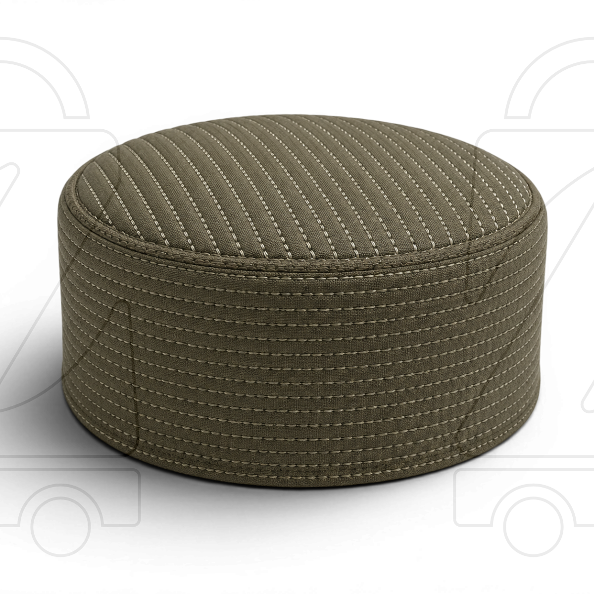 Junaid Jamshed Premium Quality  Prayer Cap  ( Straight Line)