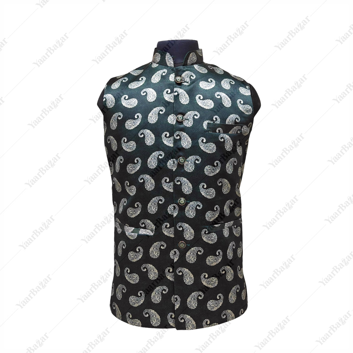 Paisley Luxe Nehru Waistcoat