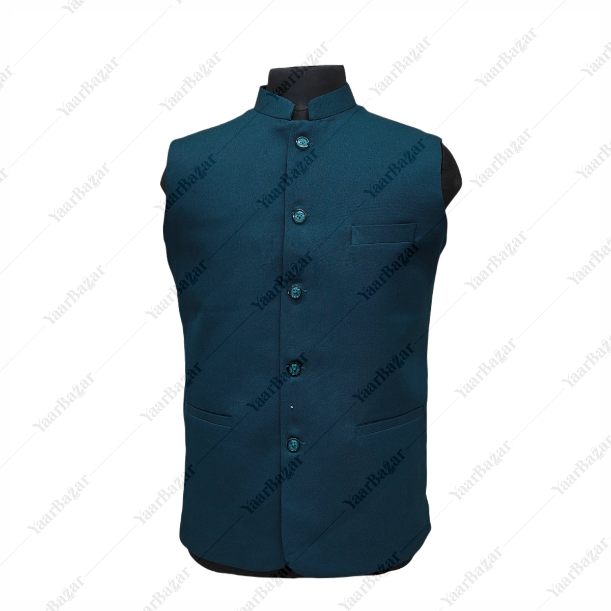 Royal Sapphire Nehru Waistcoat